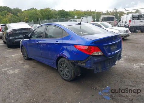 2014 Hyundai Accent Gls из США, поврежденный, VIN KMHCT4AE0EU720254